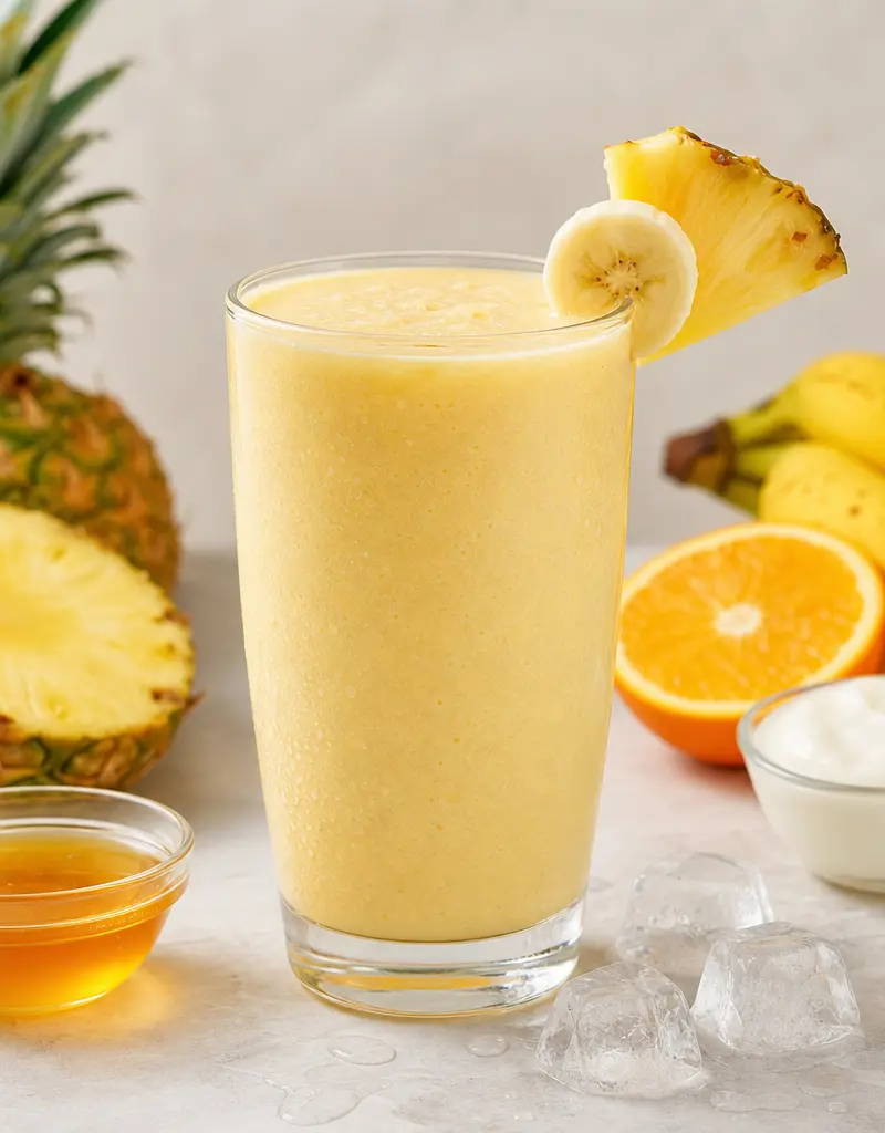 Tropical Fruit Smoothie prepared dish