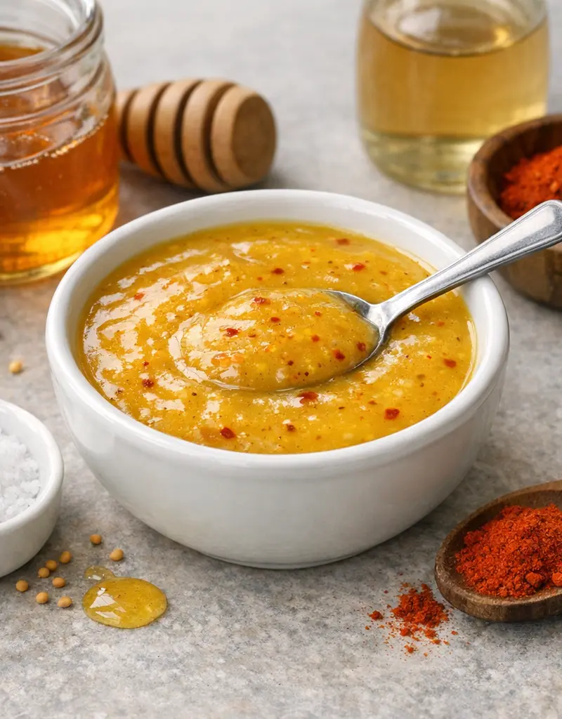 Sweet And Spicy Mustard Sauce prepared dish