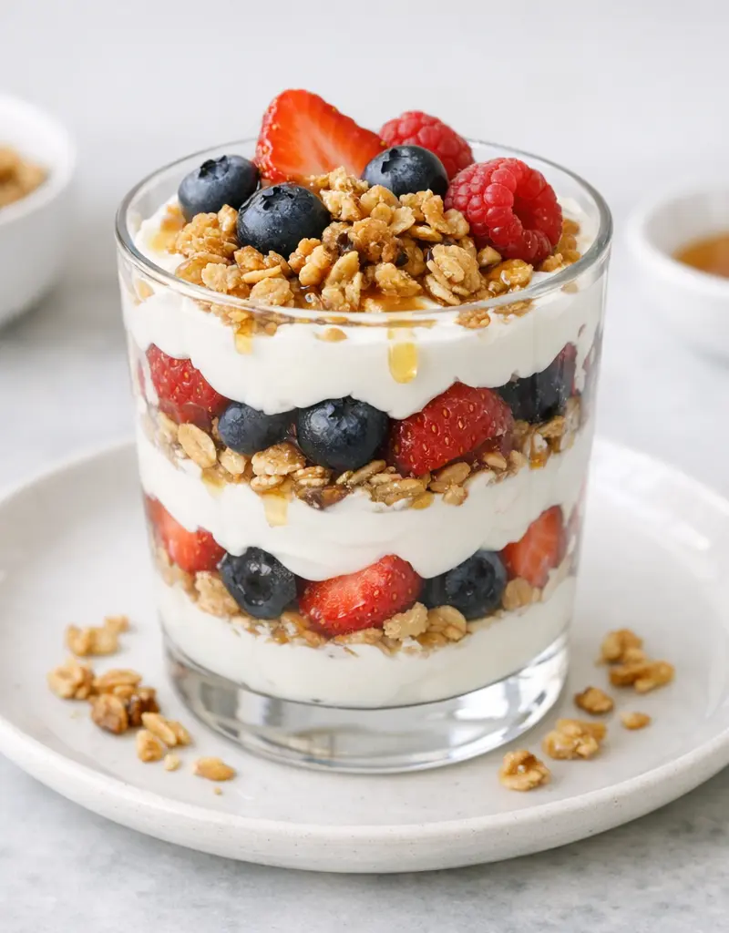 Fruit And Yogurt Parfait prepared dish