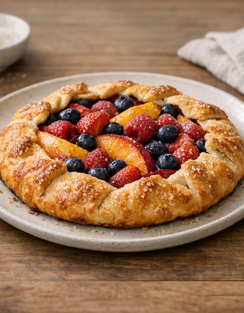 Rustic Fruit Galette prepared dish