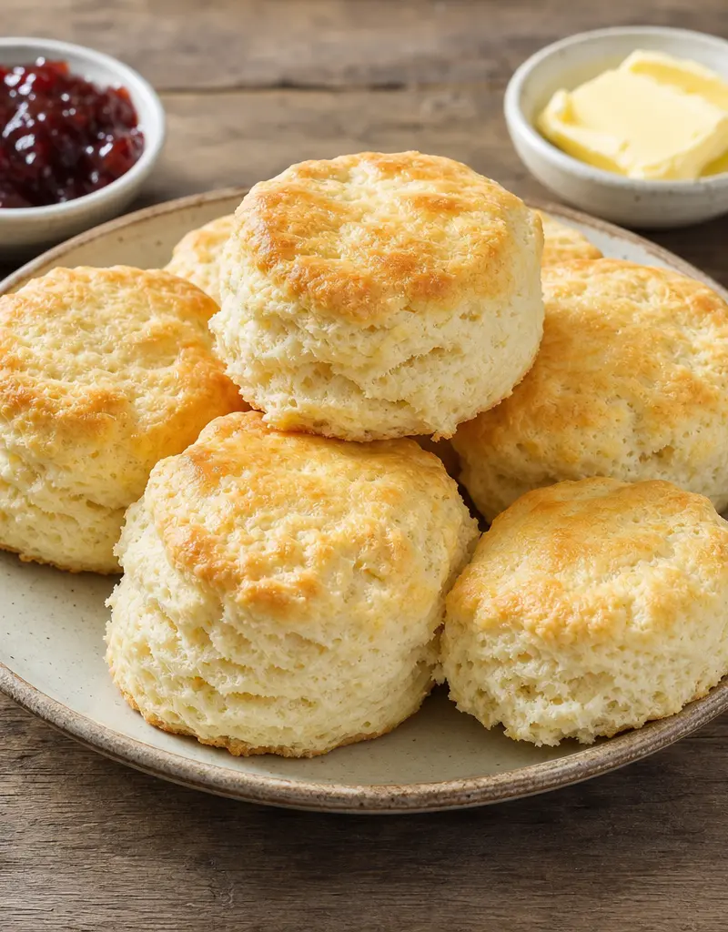 Classic Fluffy Buttermilk Biscuits prepared dish