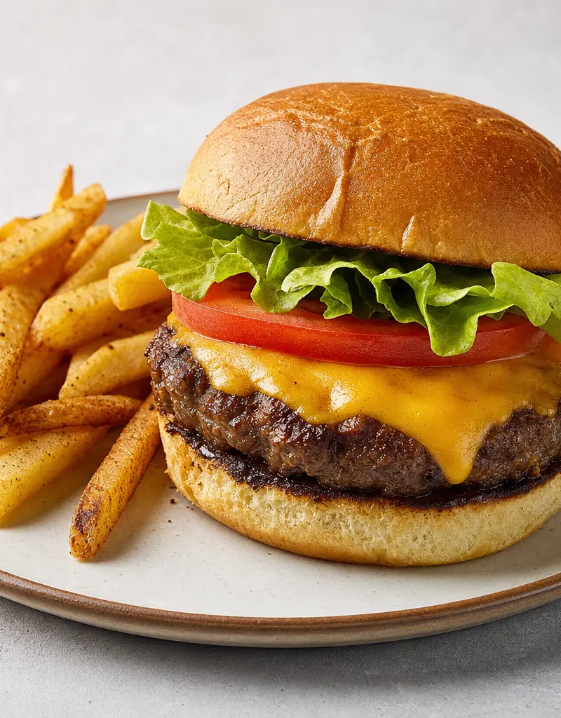 Gaucho-style Beef Burgers prepared dish