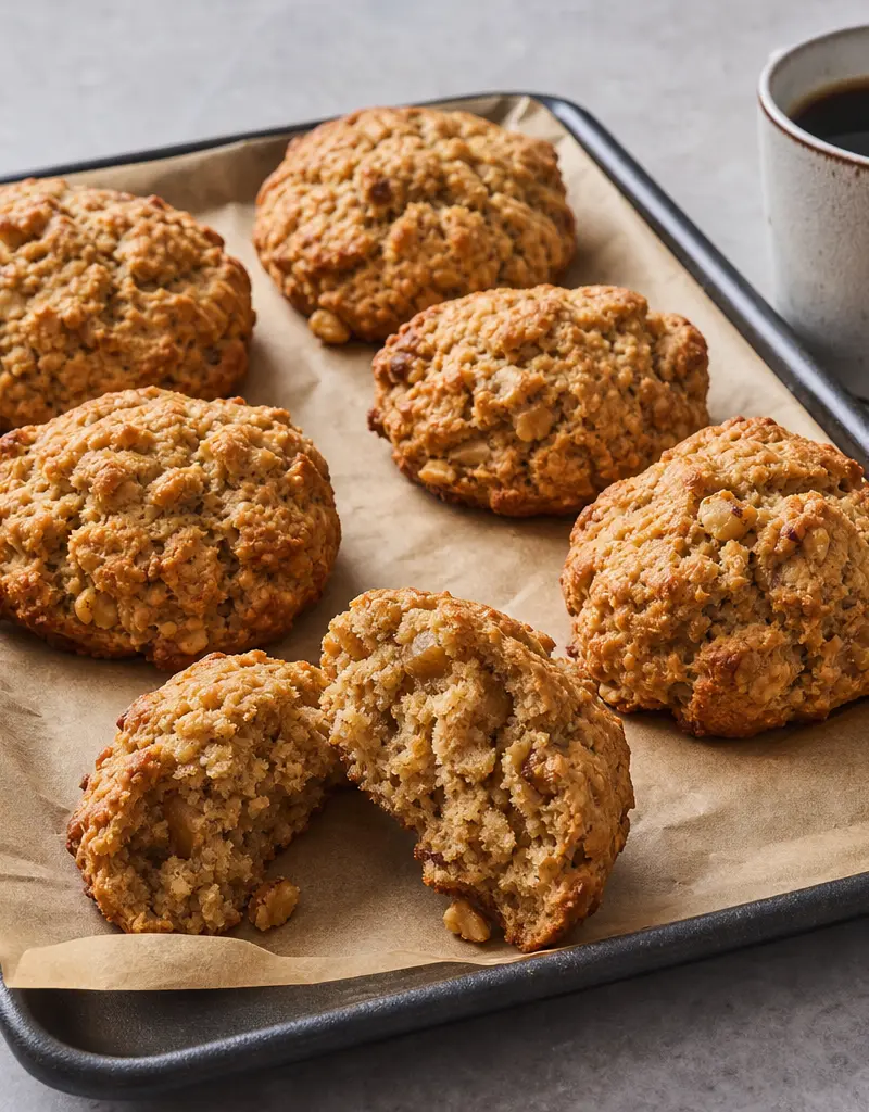Banana Espresso Drop Biscuits prepared dish