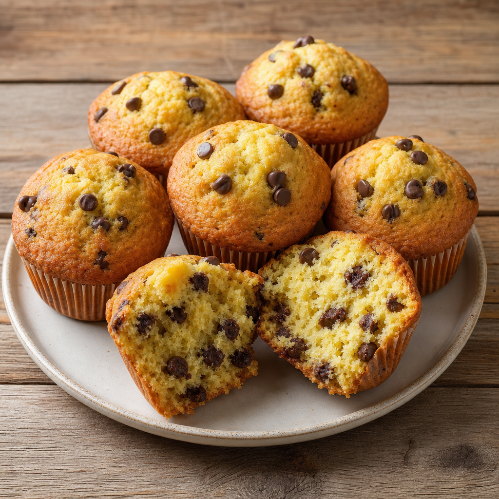 Orange Chocolate Chip Muffins prepared dish