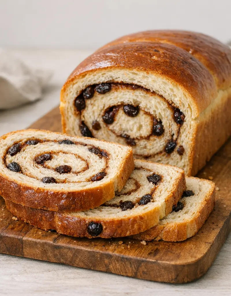 Cinnamon Raisin Bread prepared dish