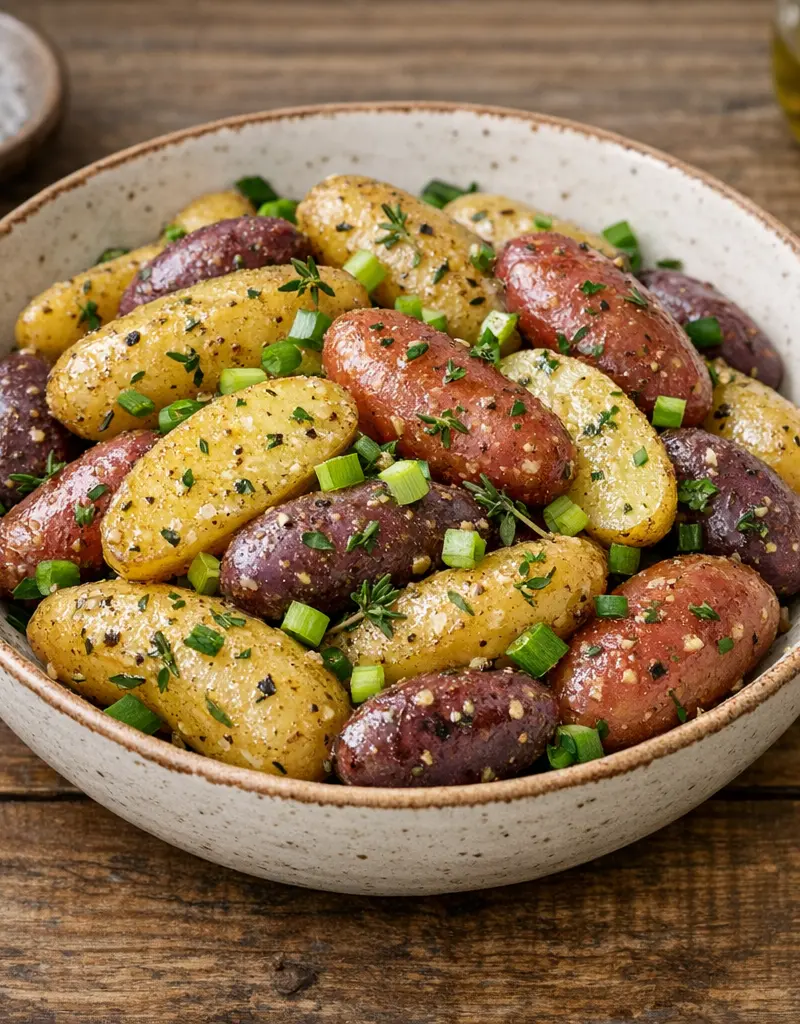 Fingerling Potato Salad With Honey Thyme Vinaigrette prepared dish