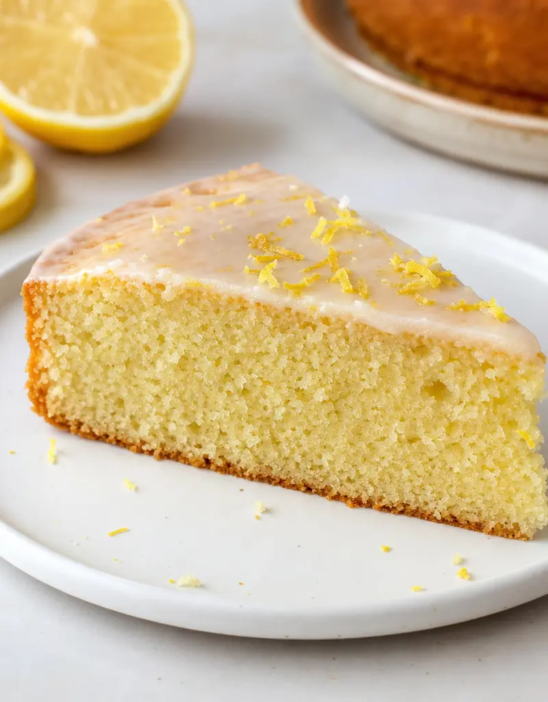 Vegan Lemon Olive Oil Cake prepared dish