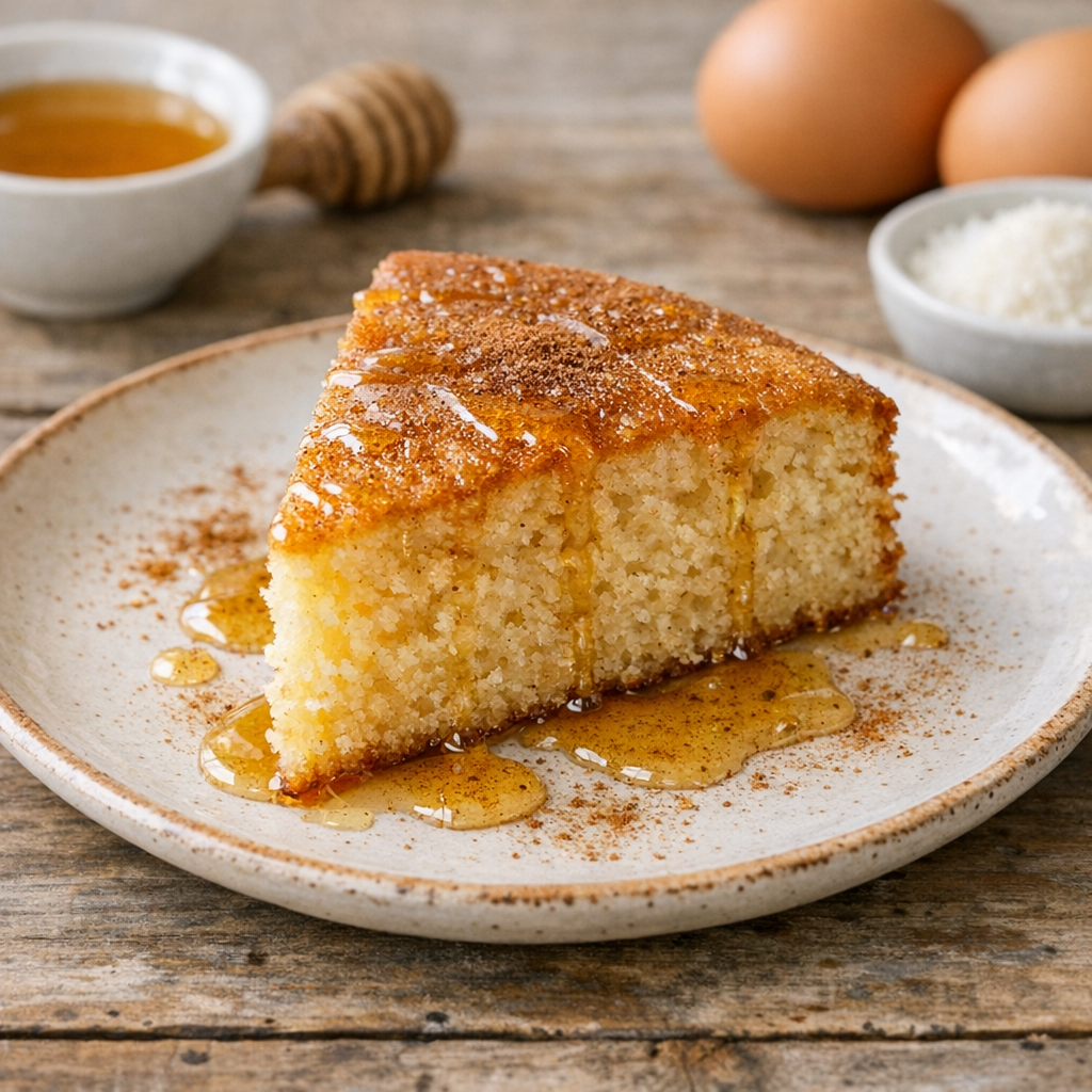 Greek Honey Cake prepared dish