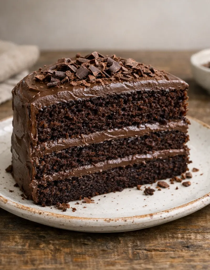 Classic Chocolate Cake prepared dish