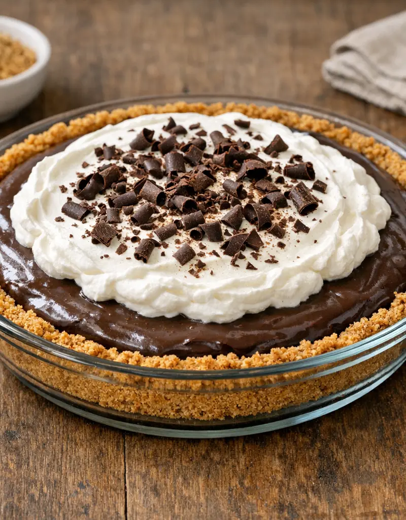Chocolate Pudding Pie prepared dish