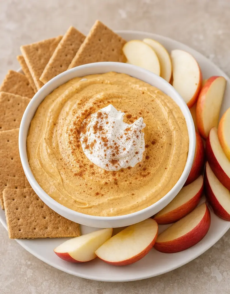 Creamy Pumpkin Dip prepared dish