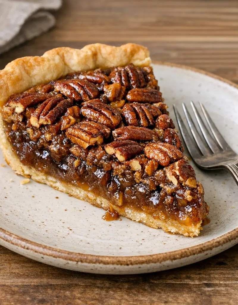 Kentucky Bourbon Pecan Pie prepared dish