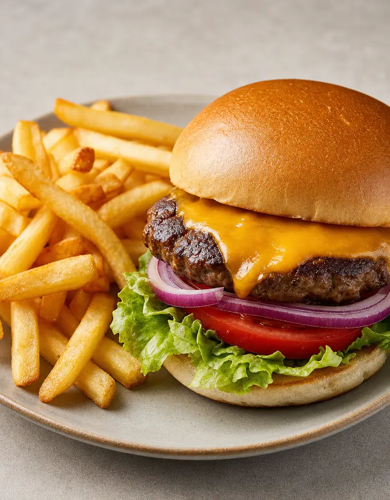 Classic Australian Beef Burgers prepared dish