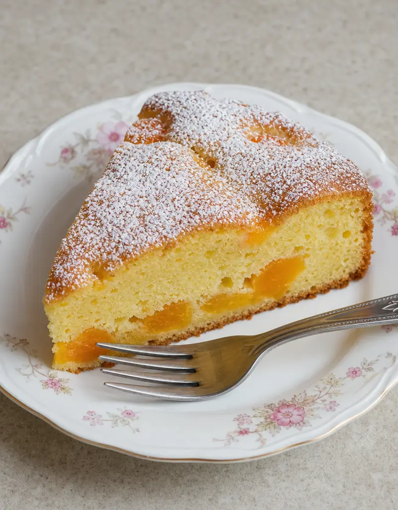 Apricot Nectar Cake prepared dish