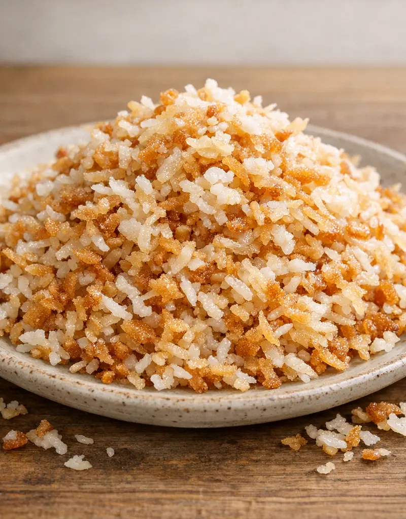 Sweetened Coconut Flakes prepared dish