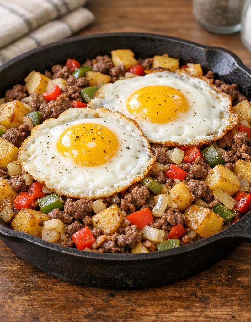 Wyoming Breakfast Hash prepared dish