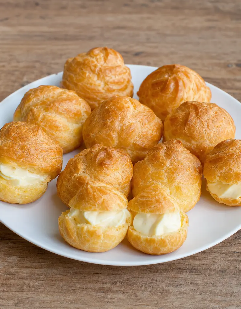 Choux Pastry Dough prepared dish