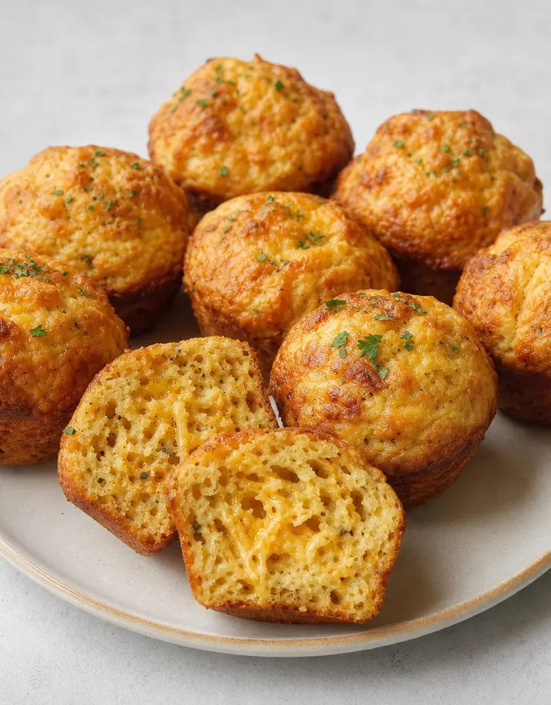 Cheesy Vegemite Muffins prepared dish