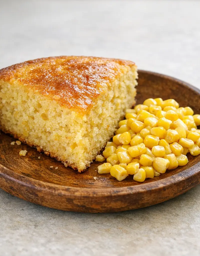 Caribbean Cornbread With Rum prepared dish