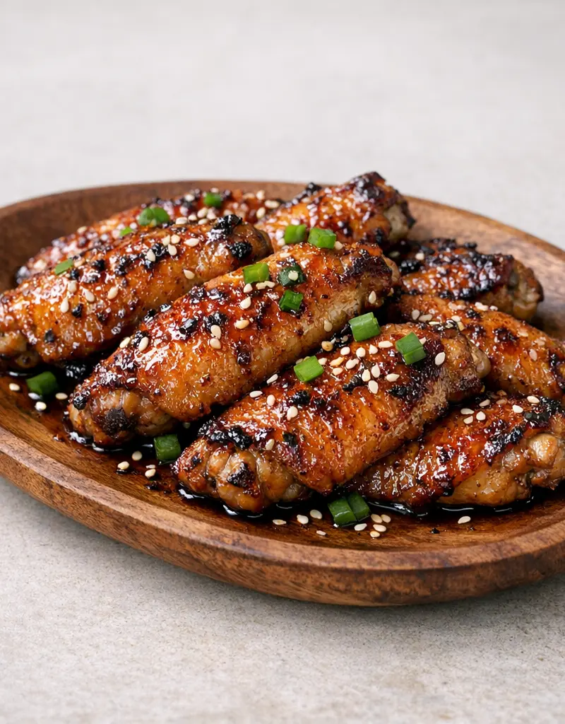 Japanese Grilled Chicken Wings prepared dish