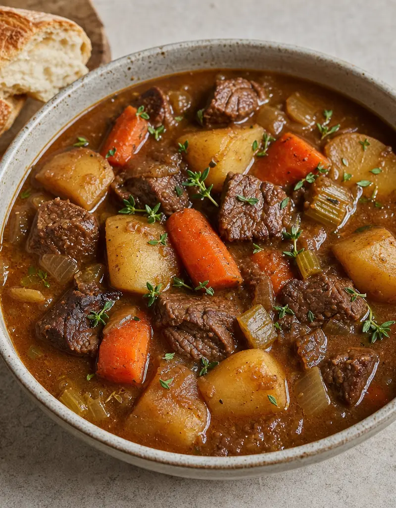 Fort Stanwix Beef Stew prepared dish