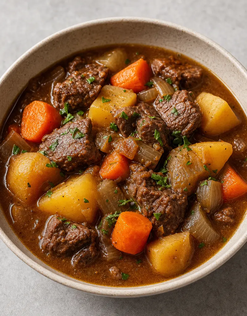 Classic Beef Stew prepared dish