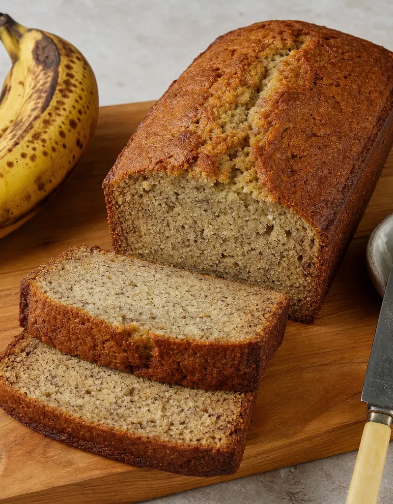Classic Banana Bread prepared dish