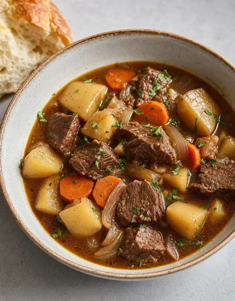 Swiss Grison Beef Stew prepared dish