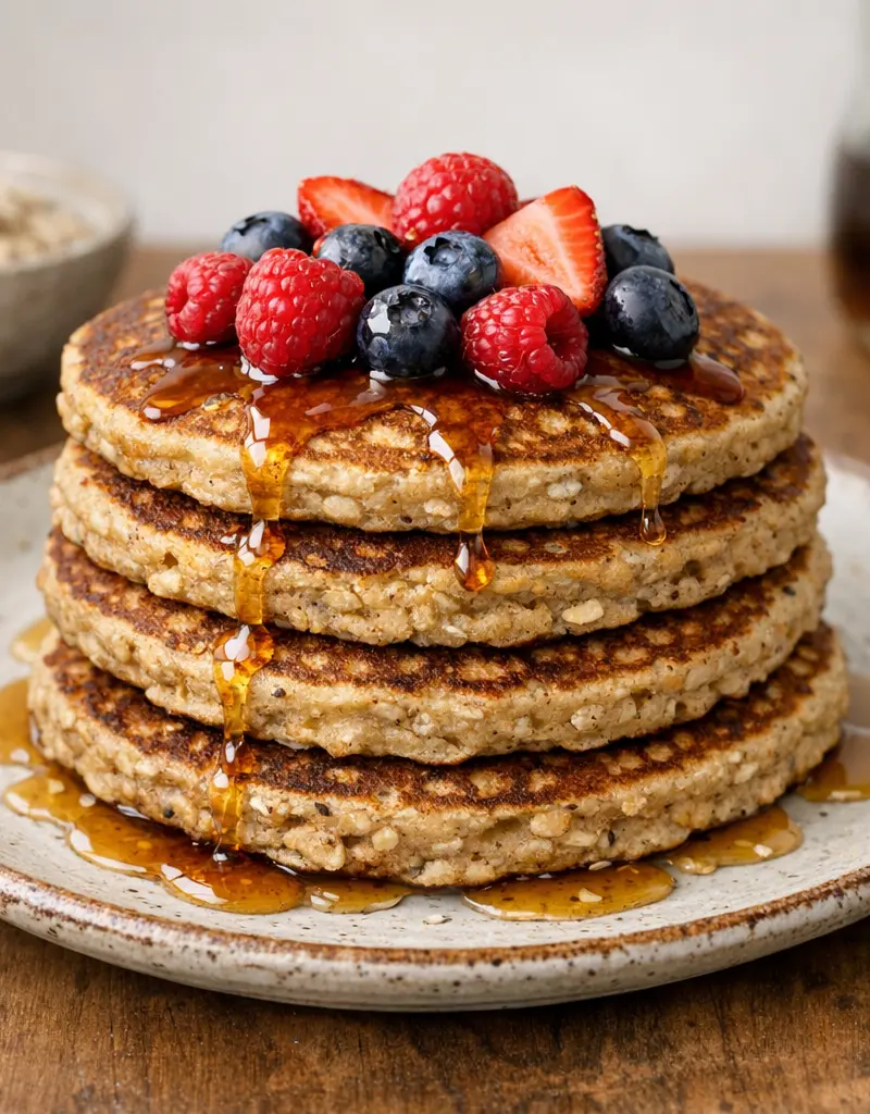 Multi-grain Pancakes prepared dish