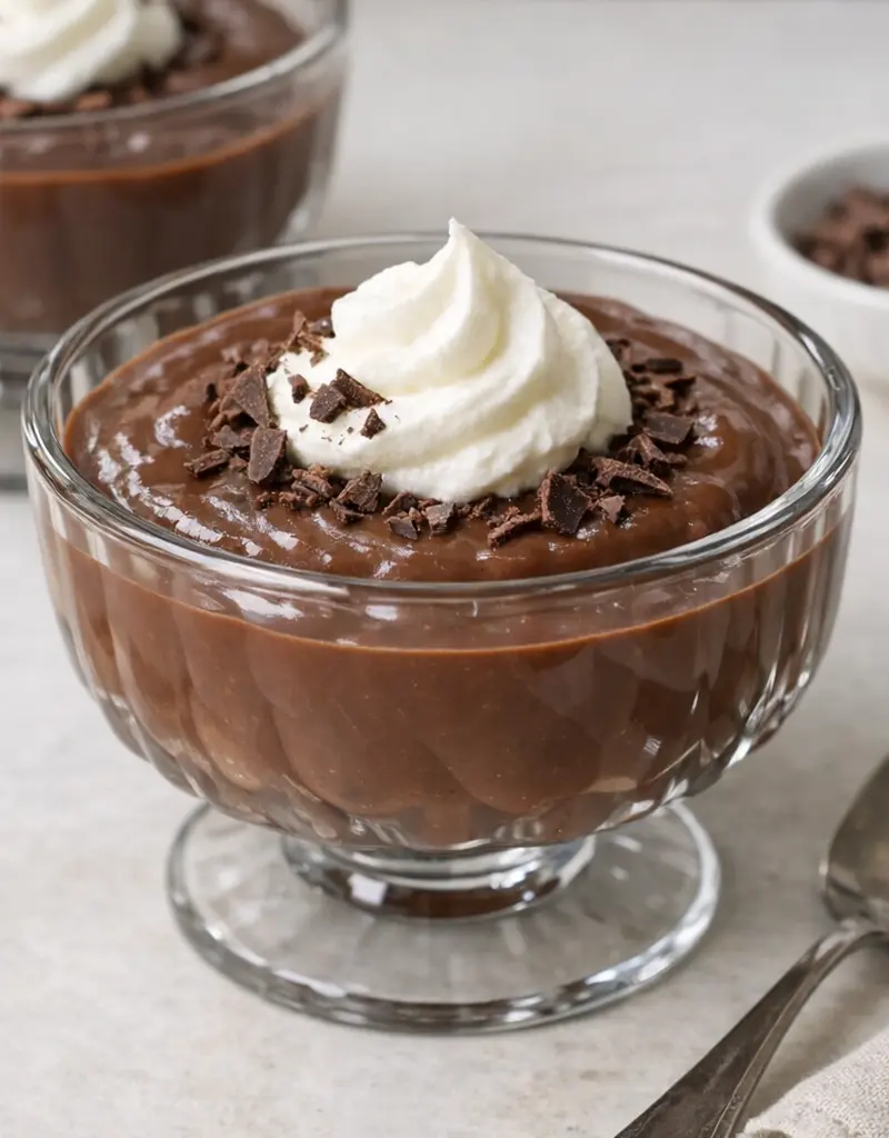 Rich Chocolate Pudding prepared dish