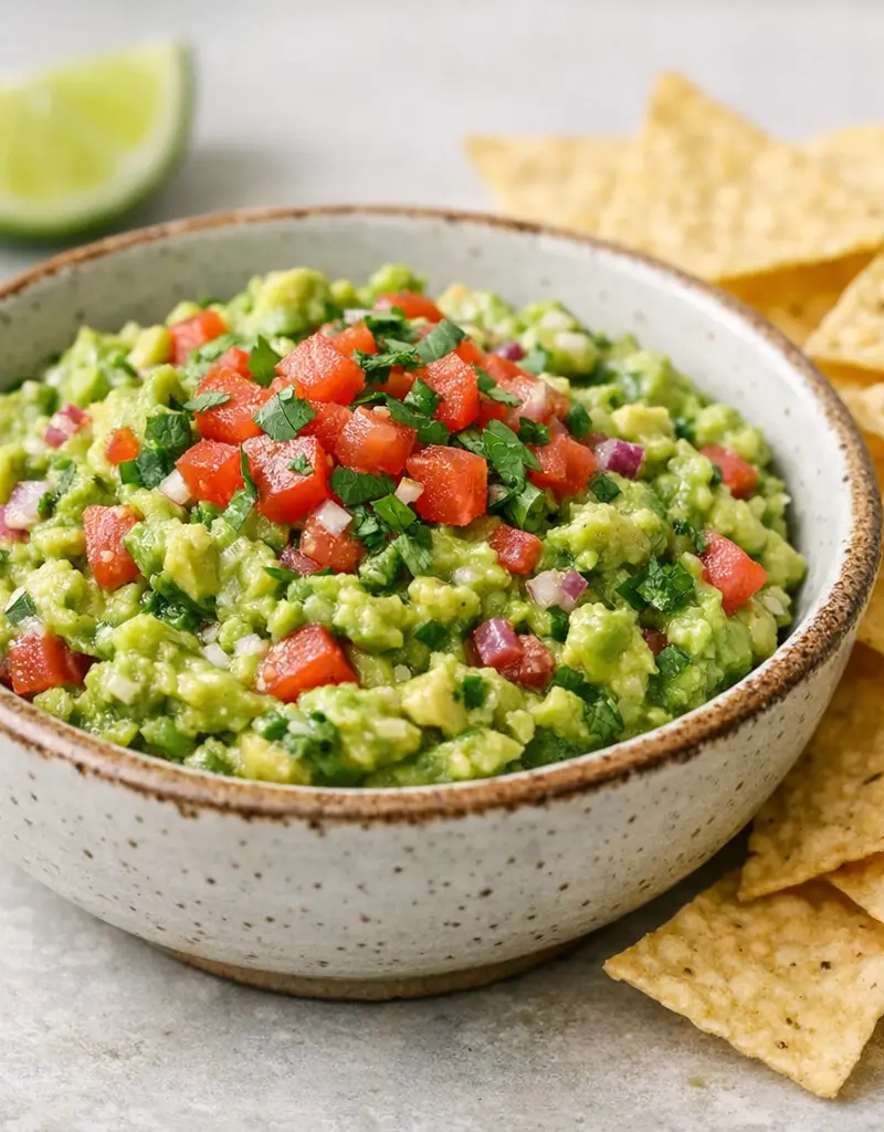 Classic Guacamole prepared dish