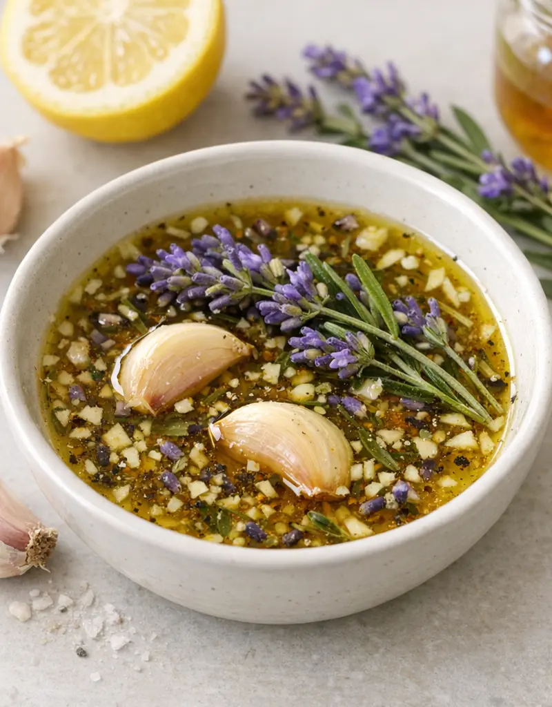 French Lavender Marinade For Beef, Lamb, Or Chicken prepared dish