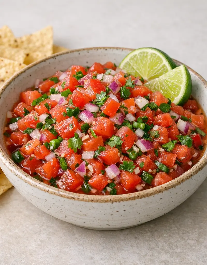Fresh Tomato Salsa prepared dish