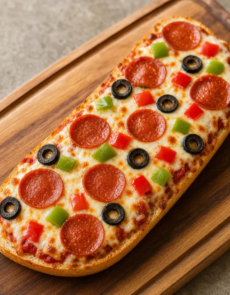 French Bread Pizza prepared dish