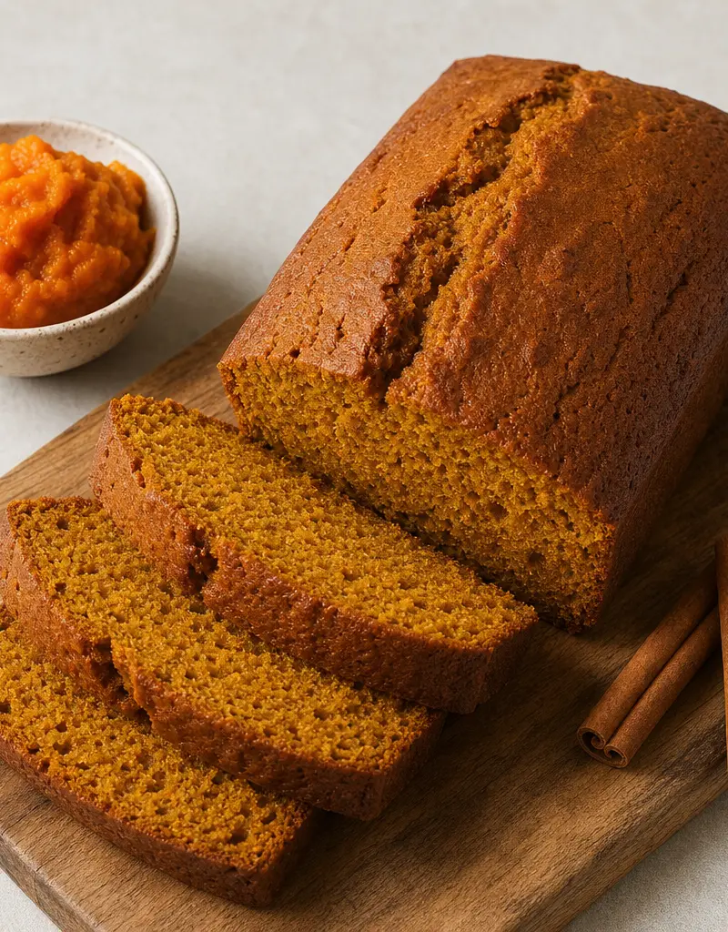 Spiced Pumpkin Bread prepared dish