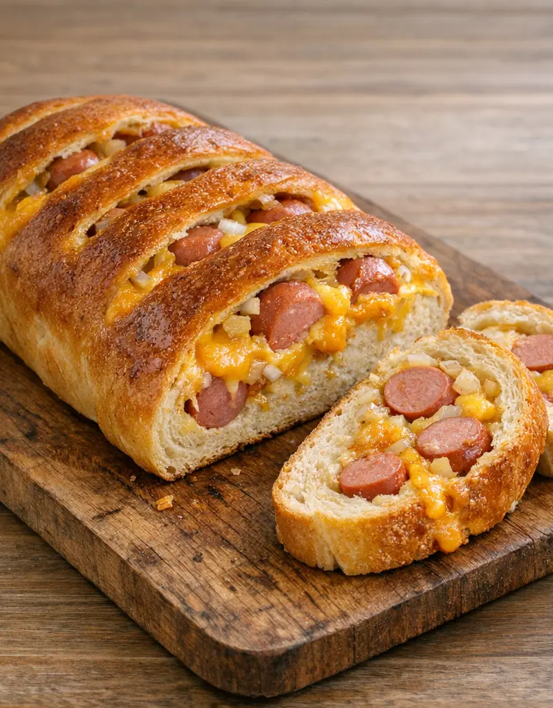 Frankfurter Loaf prepared dish