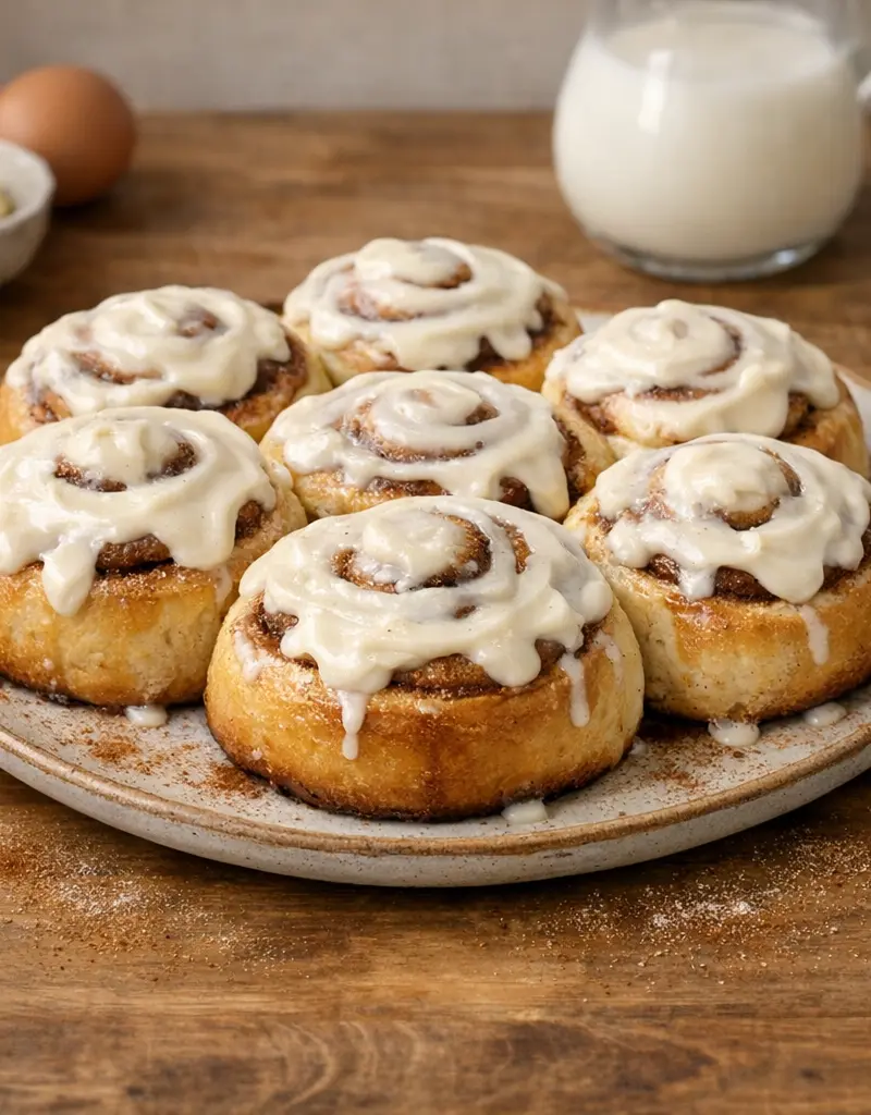 Sweet Cinnamon Rolls prepared dish