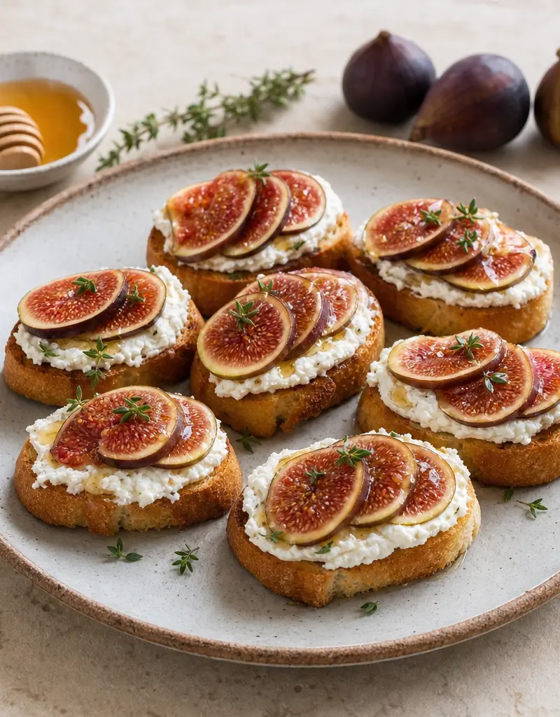 Fresh Fig and Goat Cheese Spread prepared dish