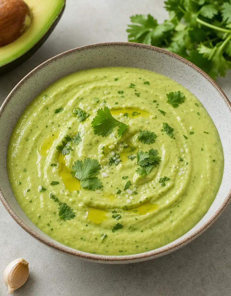 Creamy Avocado Dressing prepared dish