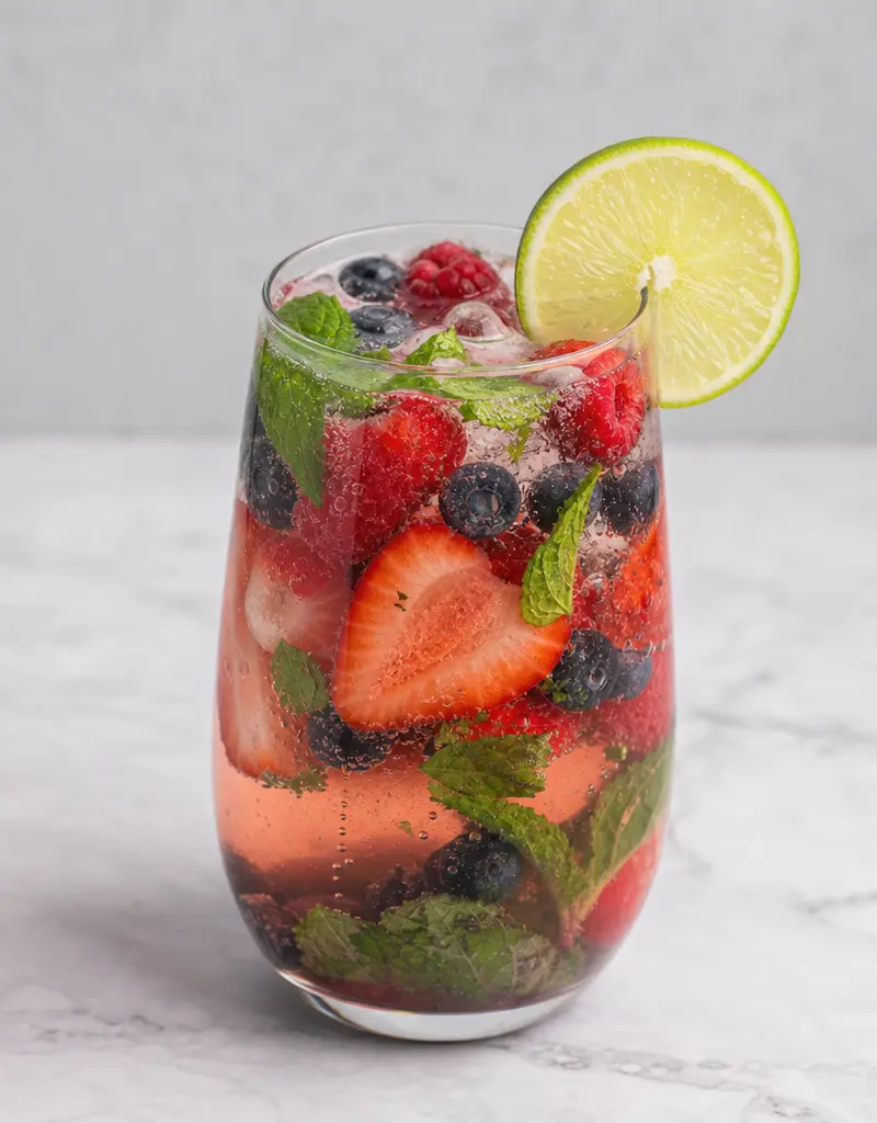 Forest Fizz Mocktail prepared dish