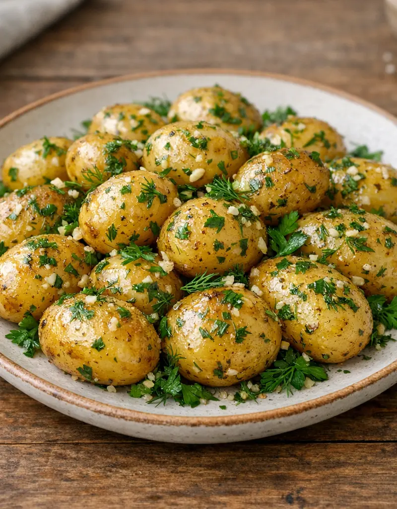 Herbed New Potatoes prepared dish