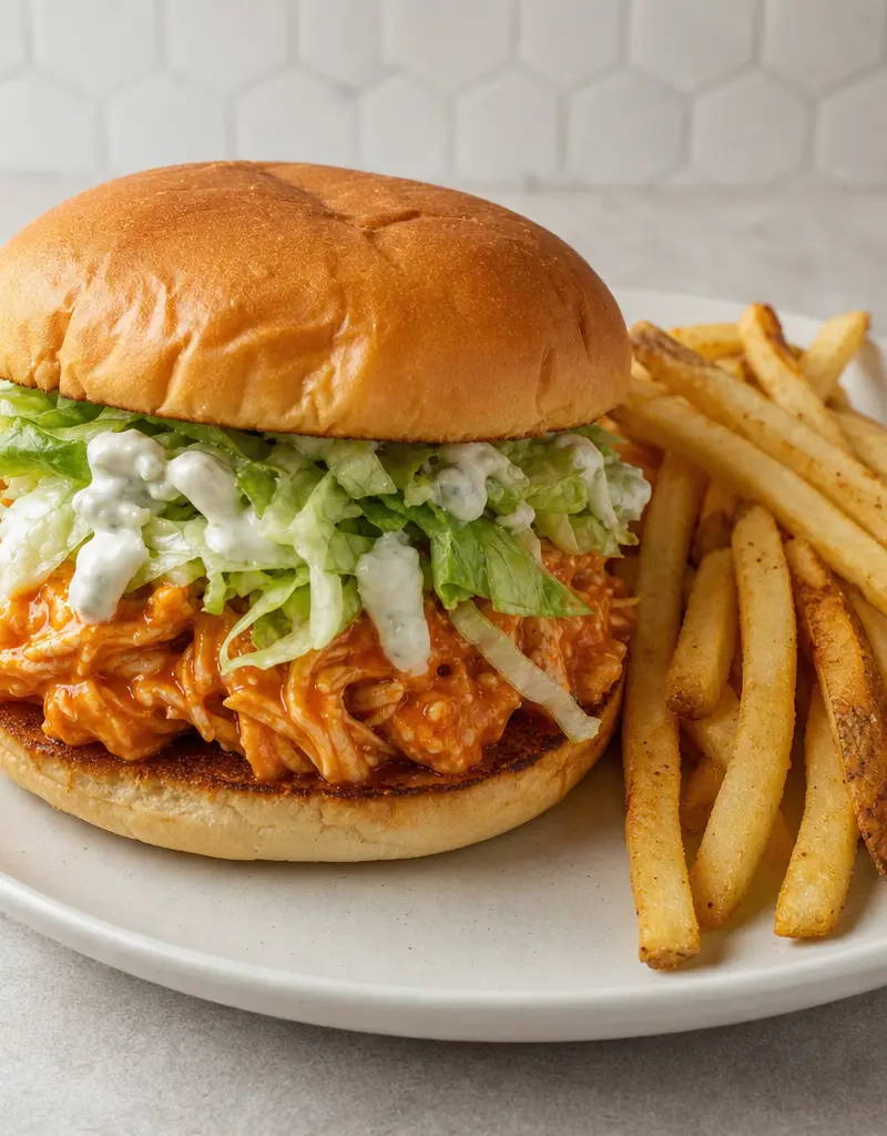 Buffalo Chicken Sandwich prepared dish