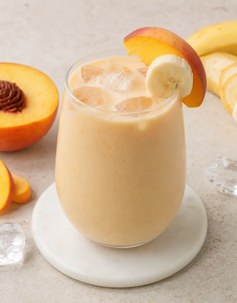 Peach Banana Smoothie prepared dish