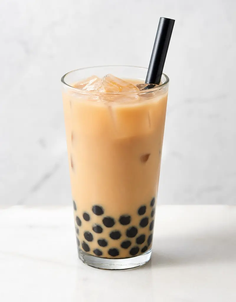 Bubble Tea with Tapioca Pearls prepared dish
