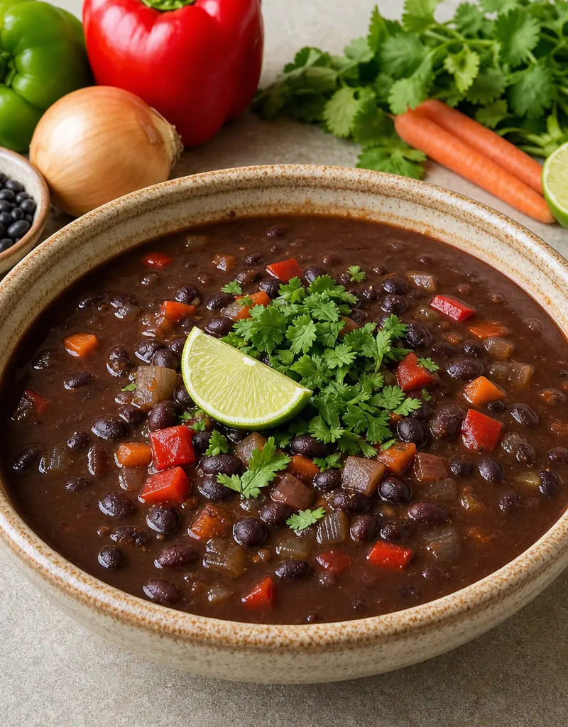 El Paso Black Bean Soup prepared dish
