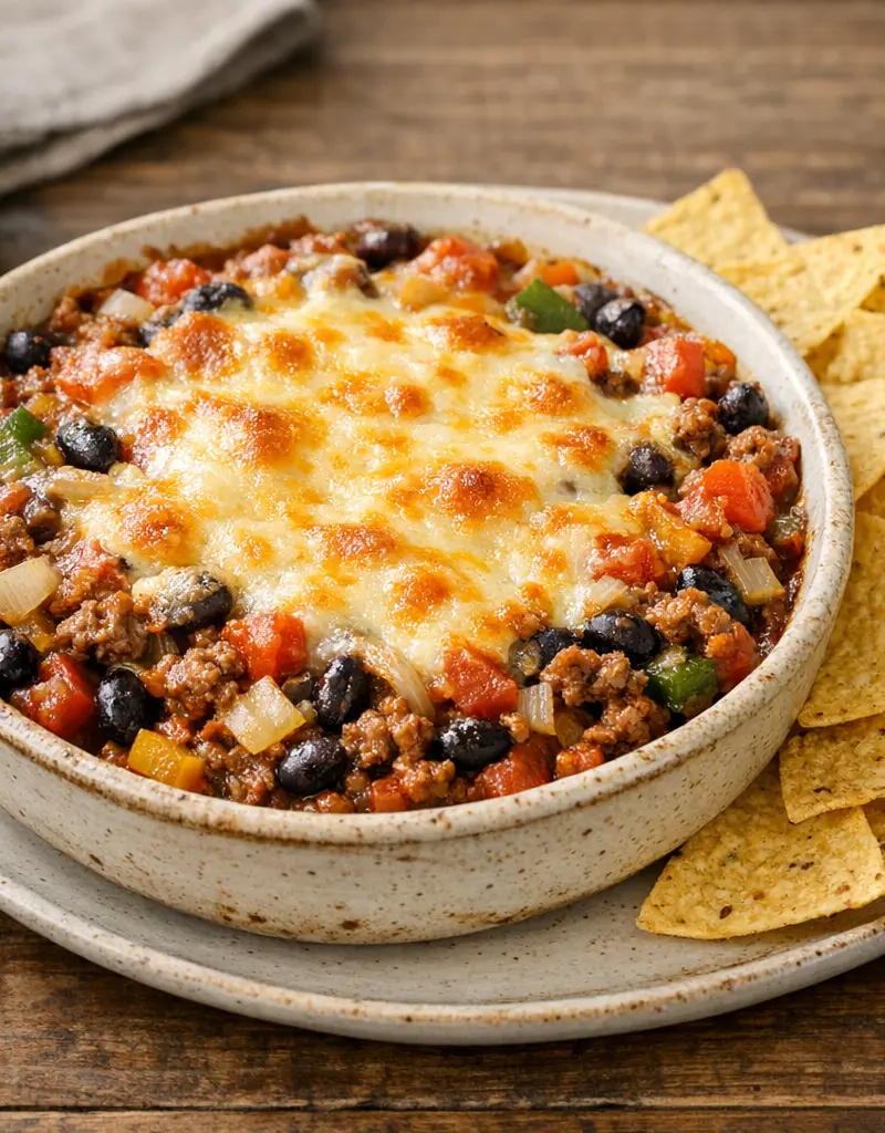 Mexican Beef Casserole prepared dish