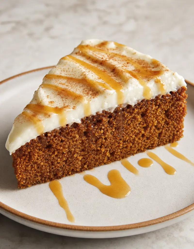 Maple Gingerbread Cake prepared dish