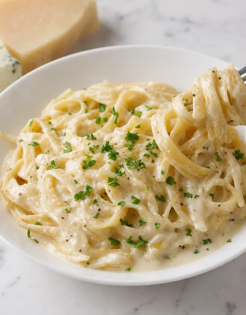 Four Cheese Pasta Sauce prepared dish