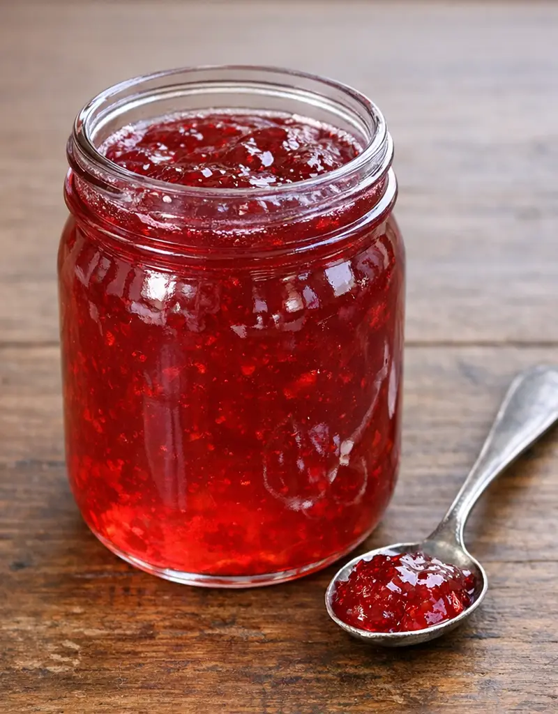 Pomegranate Jelly prepared dish