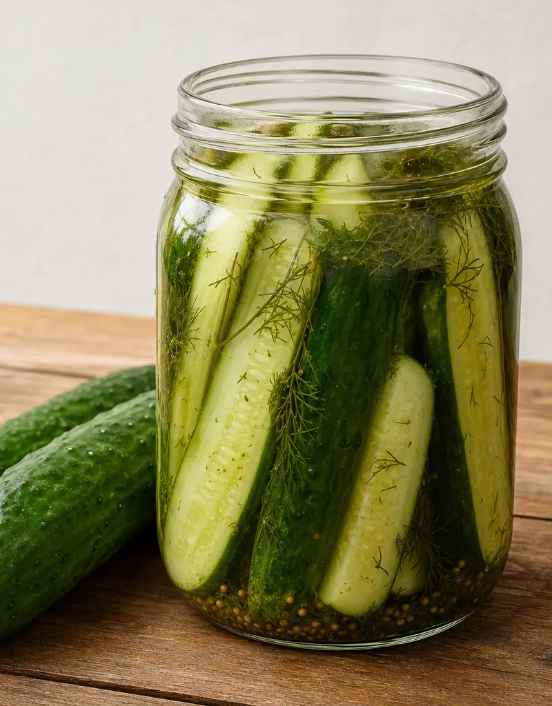 Crisp Dill Pickles prepared dish